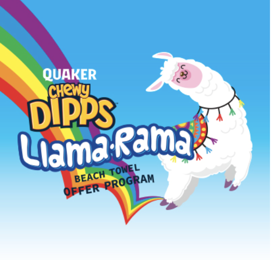 Quaker Chew Dipps. Llama-Rama