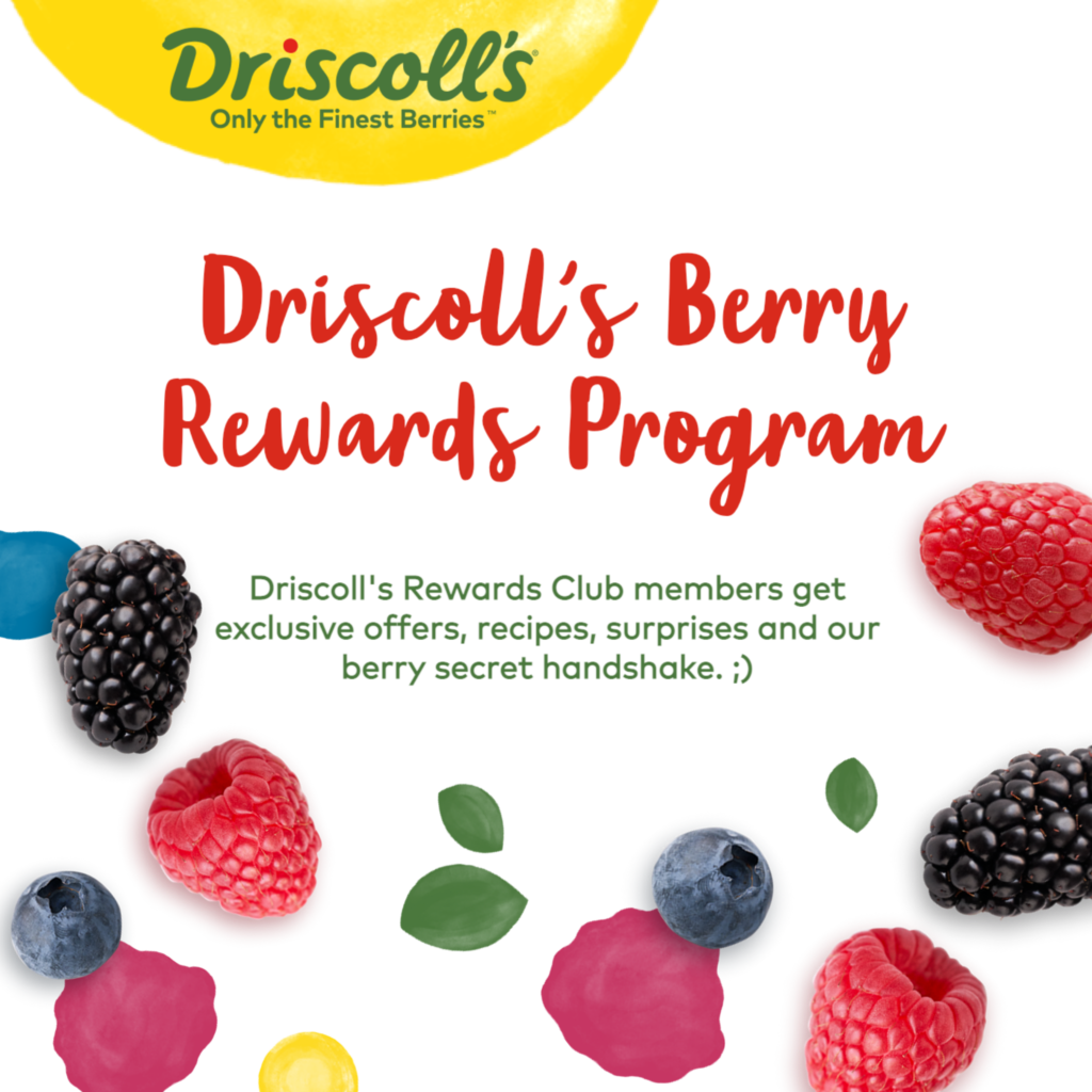 Driscoll's berry rewards program sweepstakes