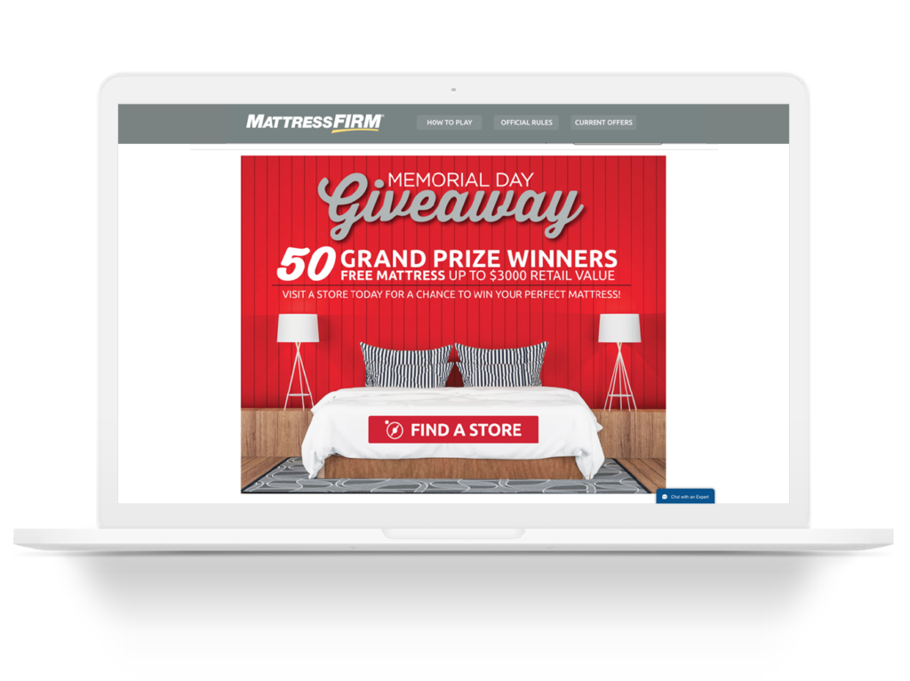Mattress Firm Memorial Day Giveaway MRi